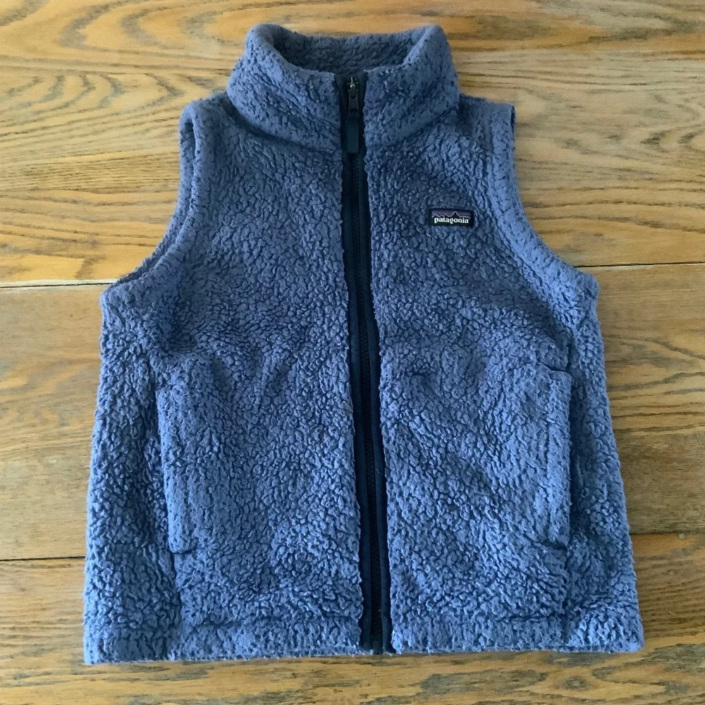 PATAGONIA bluefleece vest with pockets/nice condition/kids M (10) - Picture 1 of 7